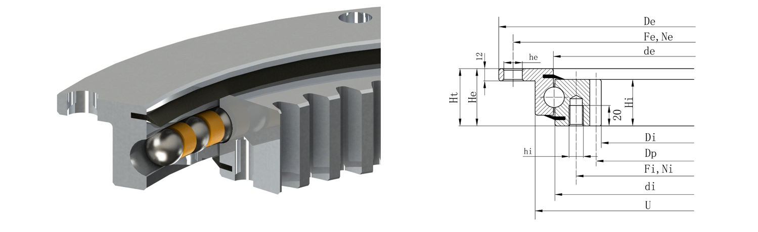 法蘭式轉(zhuǎn)盤軸承的特點及用途是什么？在安裝過程中有哪些問題？